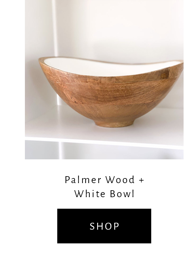 Palmer Wood + White Bowl
