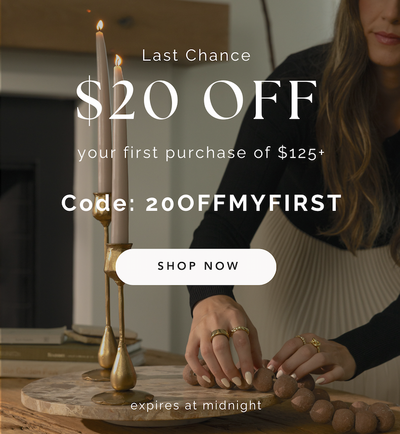 Last chance. $20 off $125+