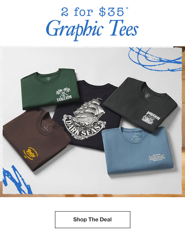 Men's Graphic Tees 2 for $35