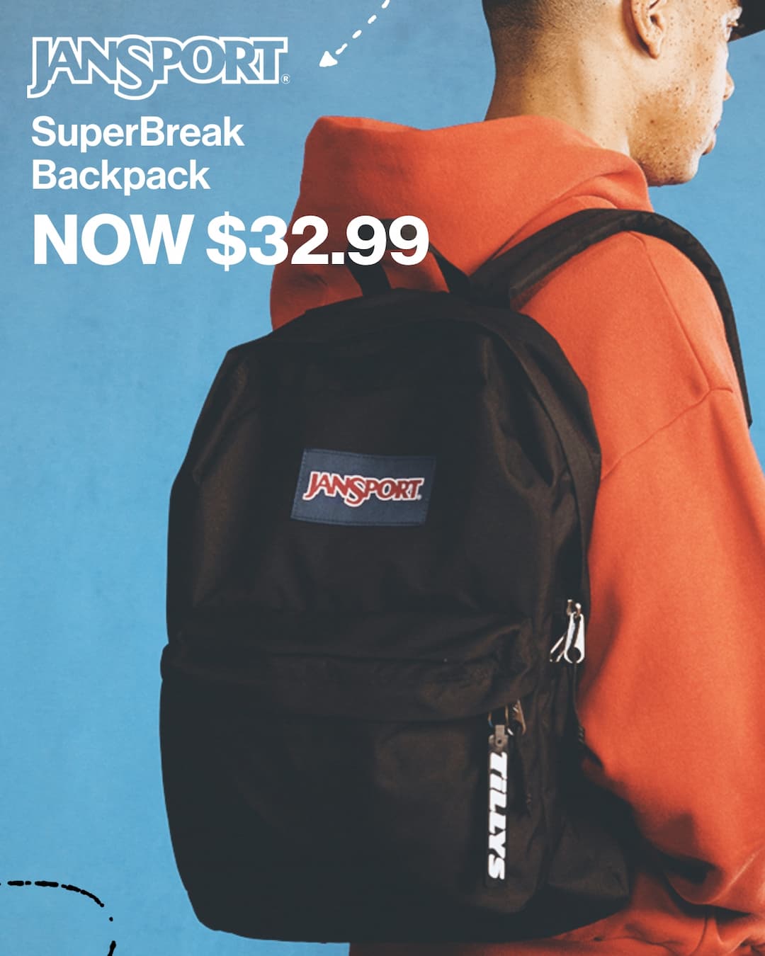JanSport SuperBreak Backpack Now $32.99