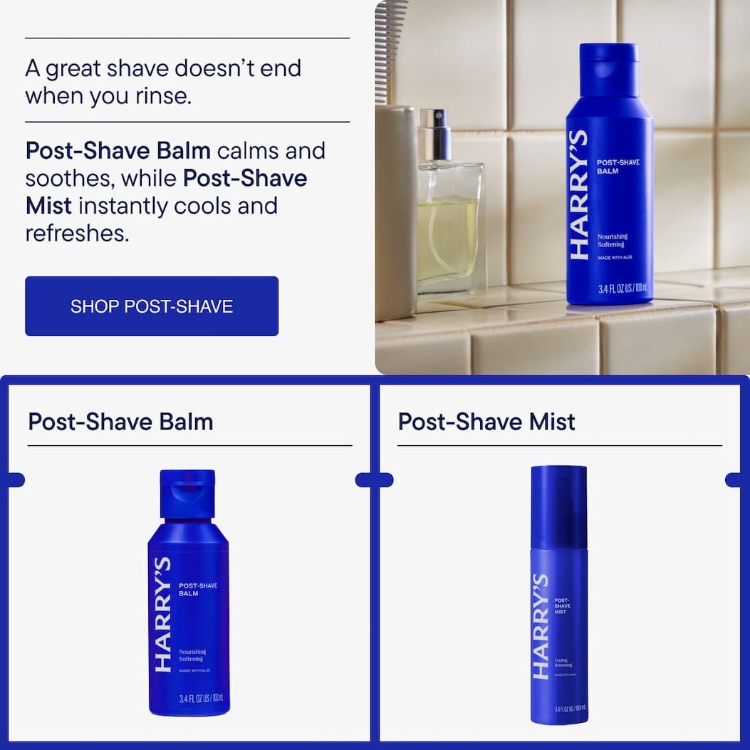 A great shave doesn't end when you rinse.