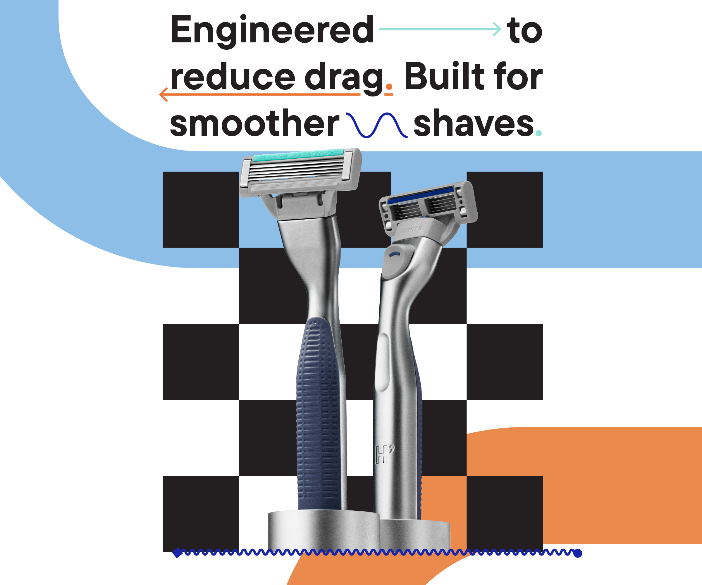 Engineered to reduce drag. Built for smoother shaves.