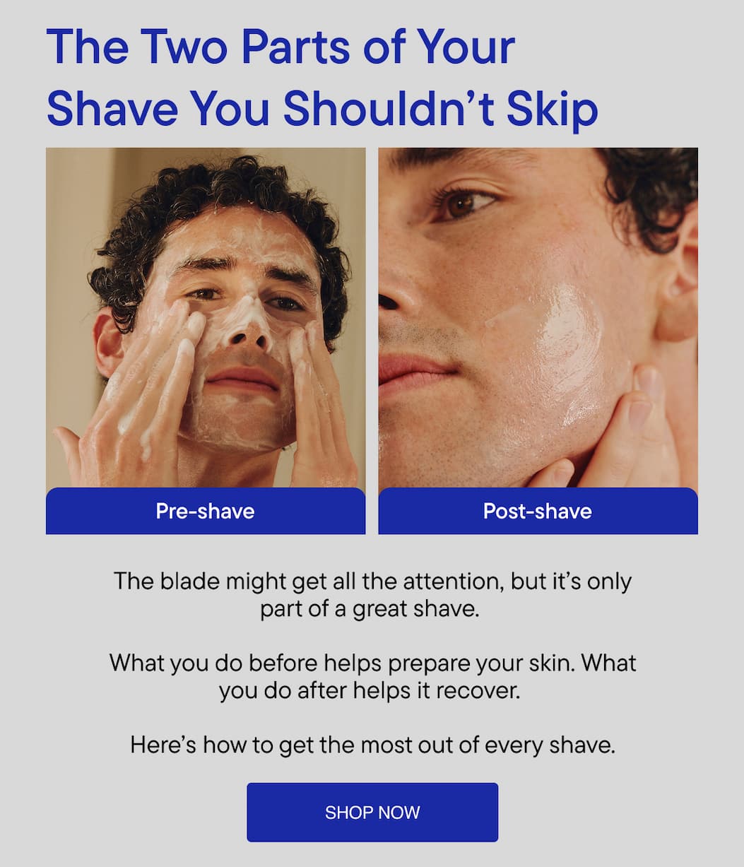 What you do before helps prepare your skin. What you do after helps it recover.