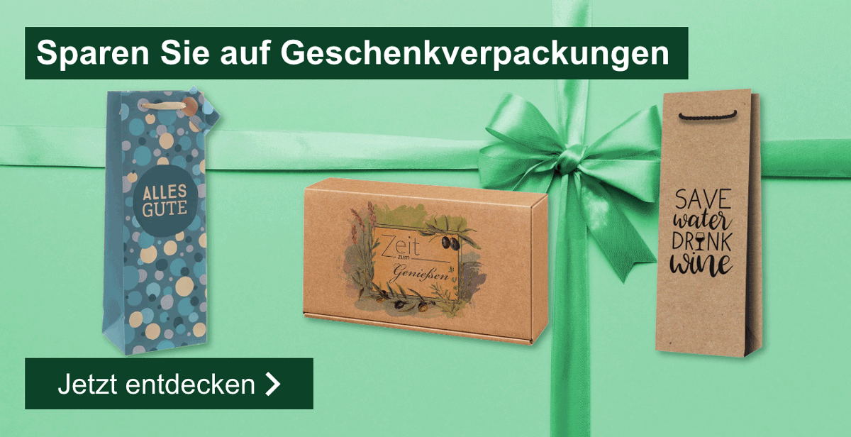 Sparen Sie auf Geschenkverpackungen