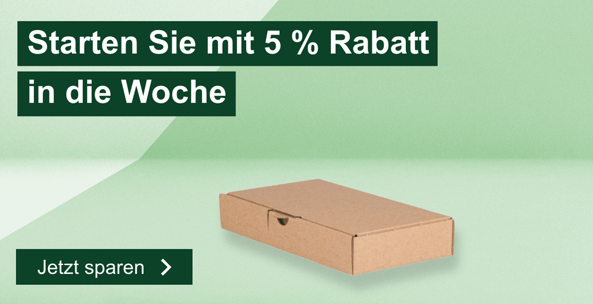 Mit 5 Rabatt in die Woche