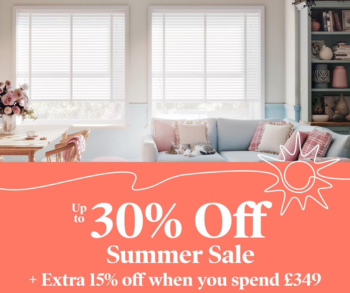Up to 30% off summer sale + 15% off when you spend £349