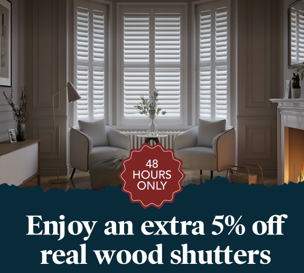 Real wood shutters