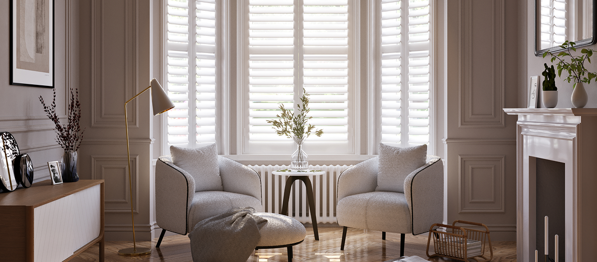 Shutters in living room