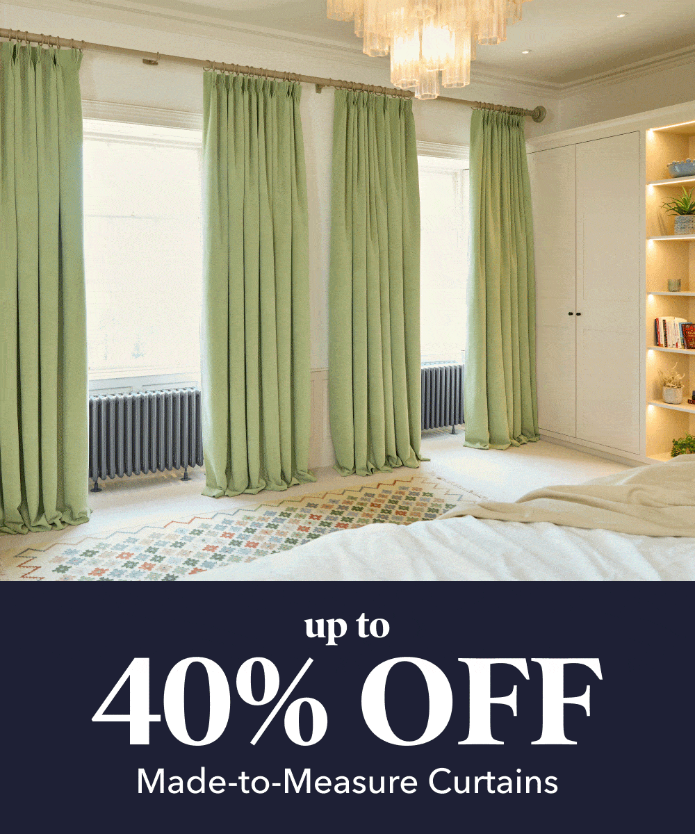 Up to 40% off Our Curtains Collection