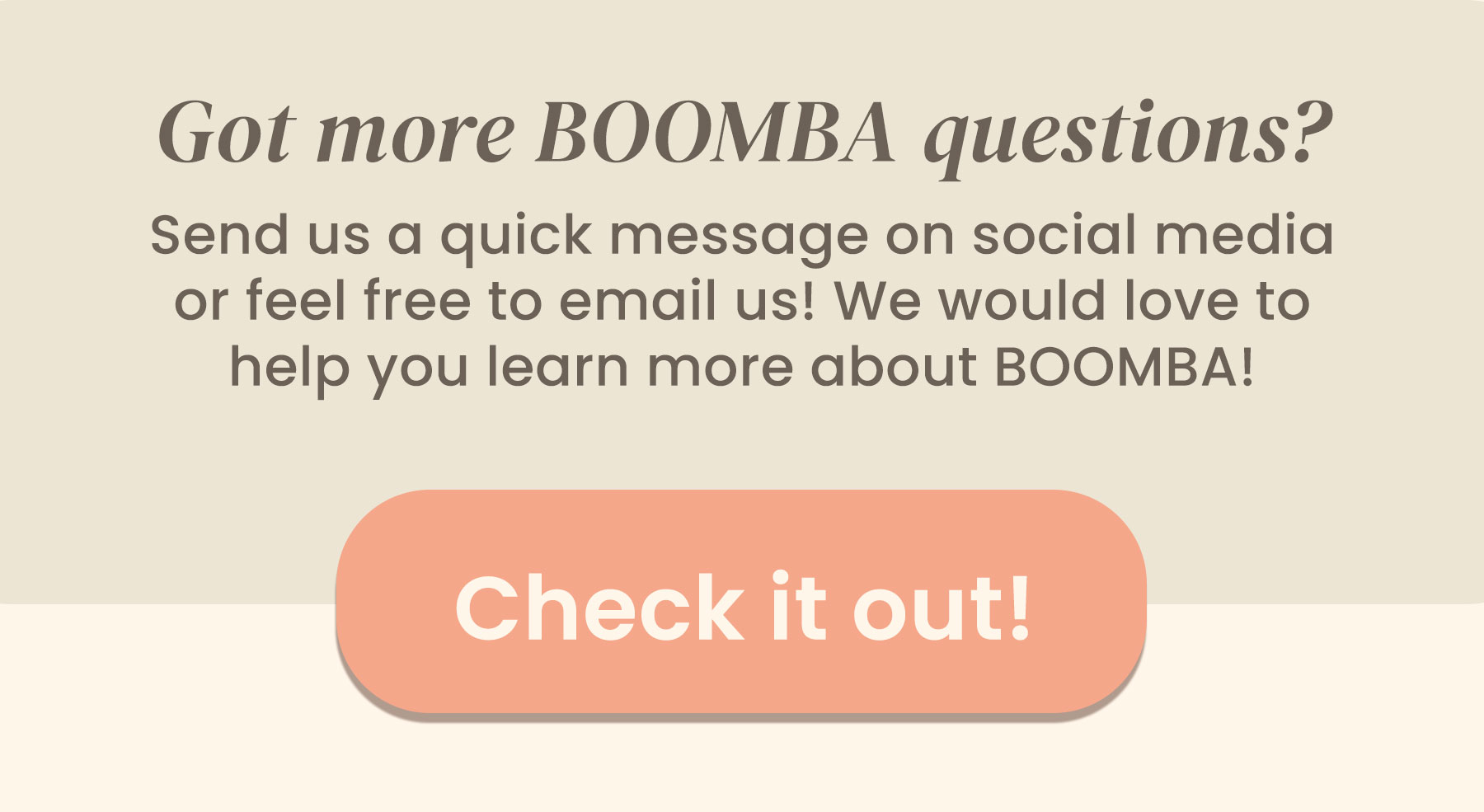 Look what we made for you! 💖 Boomba