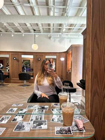Before: bright summer blonde