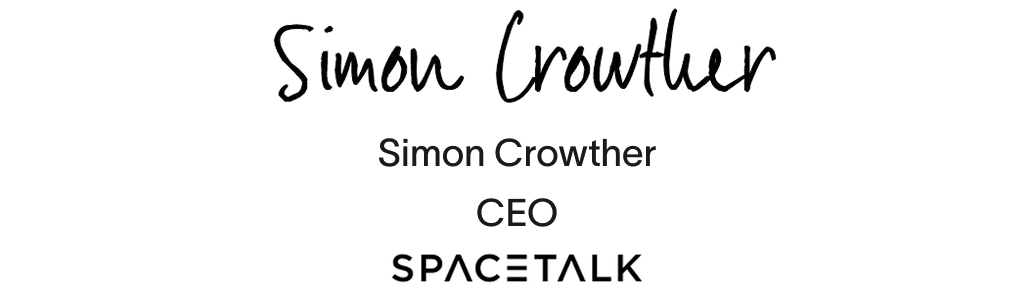 Simon Crowther CEO SPACETALK