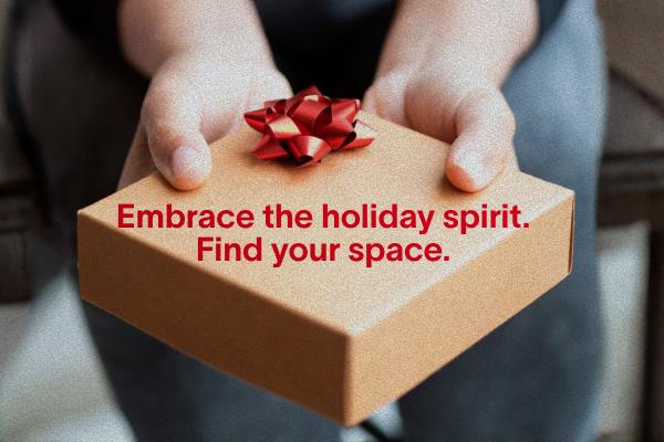 Embrace the holiday spirit.  Find your space.