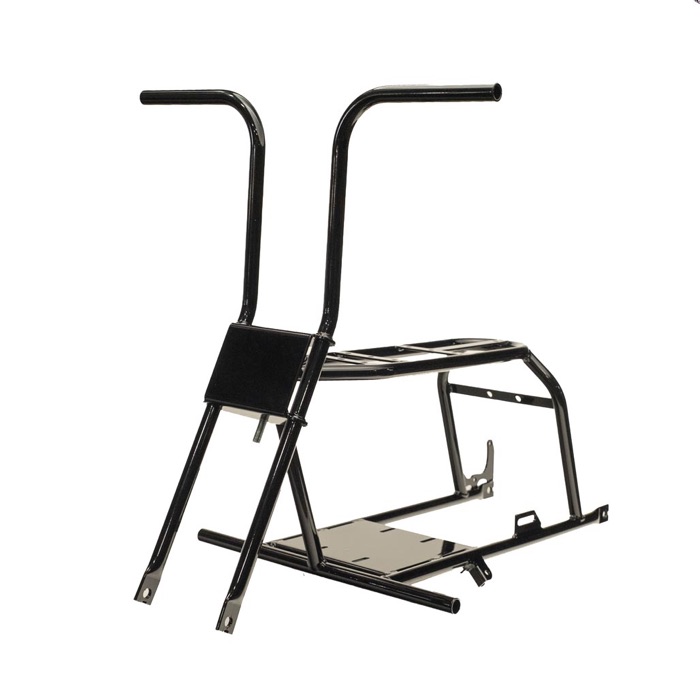 Lil' Rascal mini bike frame finished in glossy black
