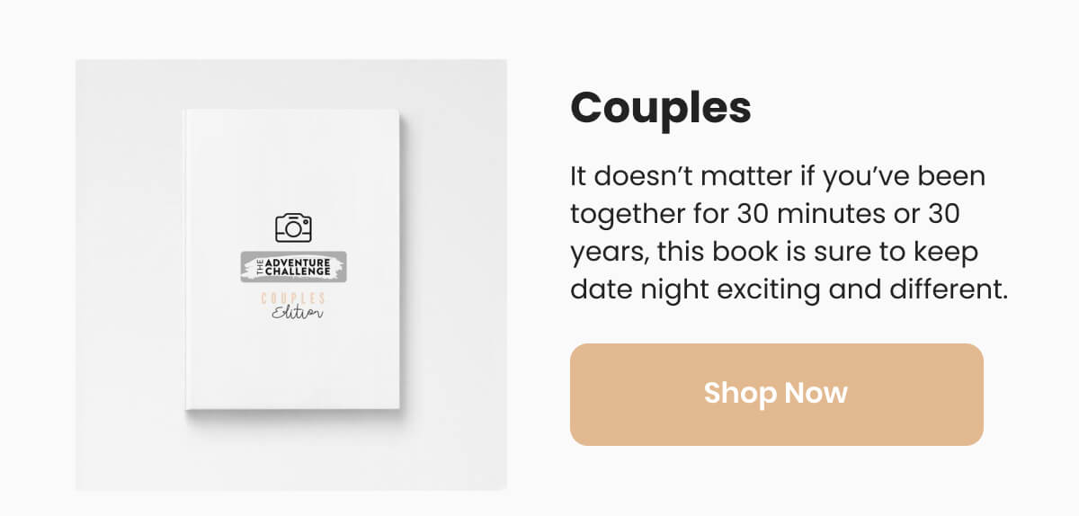It doesn’t matter if you’ve been together for 30 minutes or 30 years, this book is sure to keep date night exciting and different.