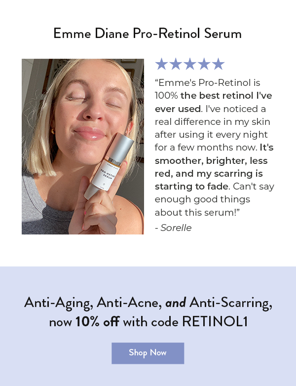 Think your skin is too sensitive for Retinol? 🤔 Emme Diane