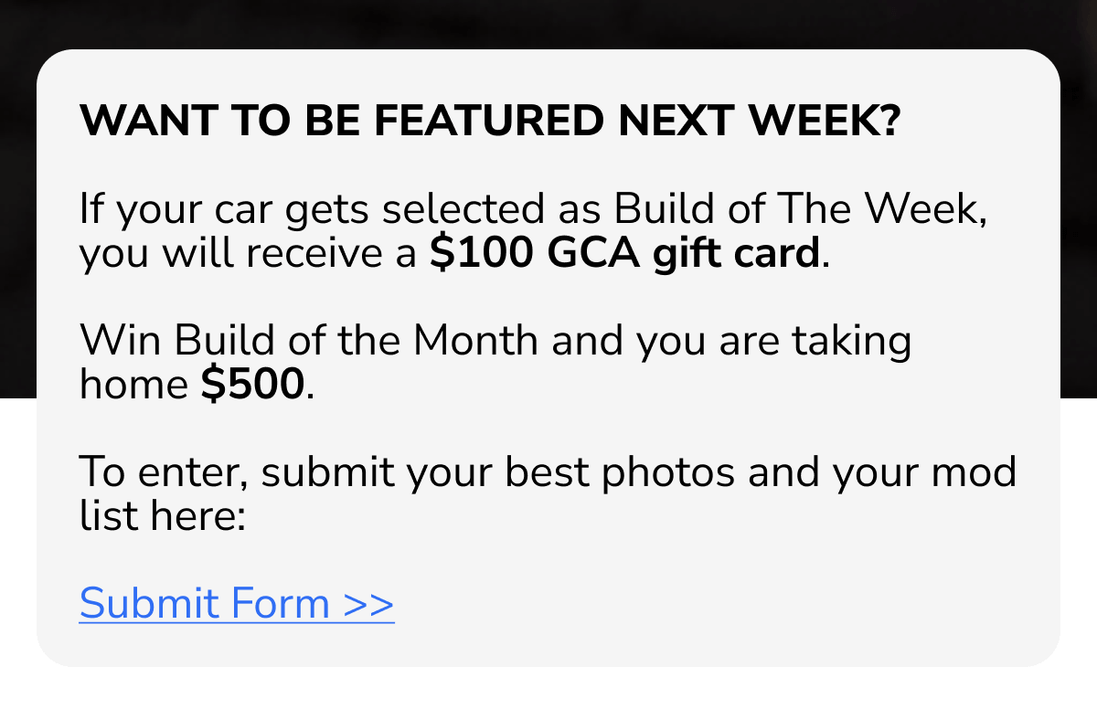 WANT TO BE FEATURED NEXT WEEK?