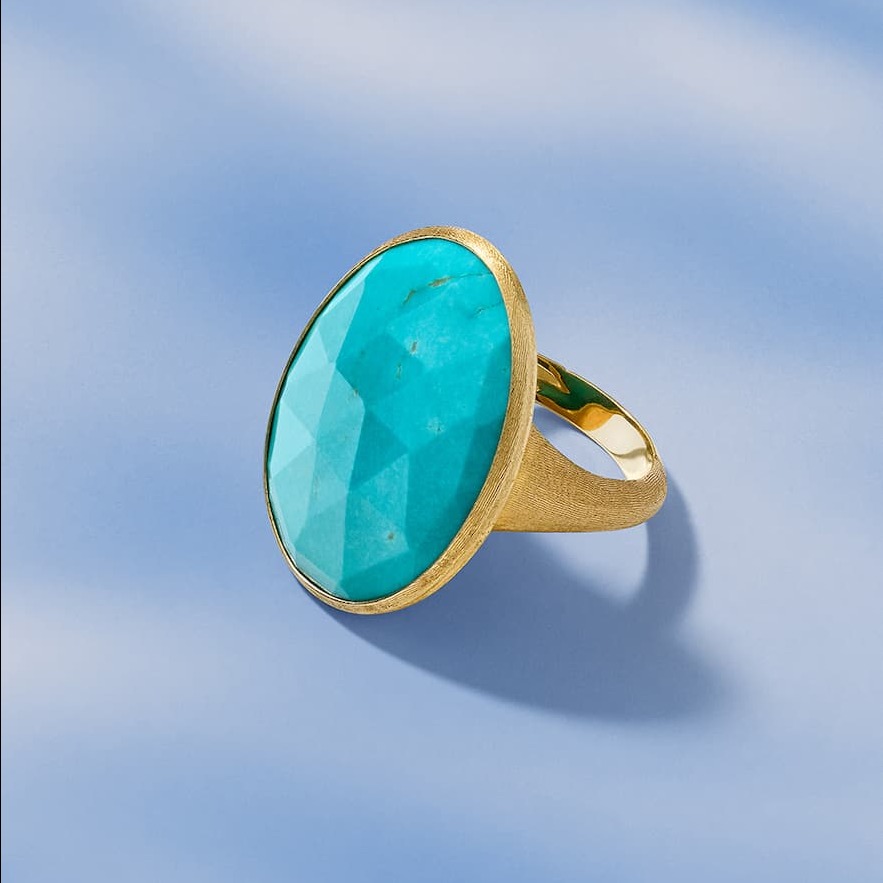 Marco Bicego Siviglia Yellow Gold and Aquamarine Necklace | Maison