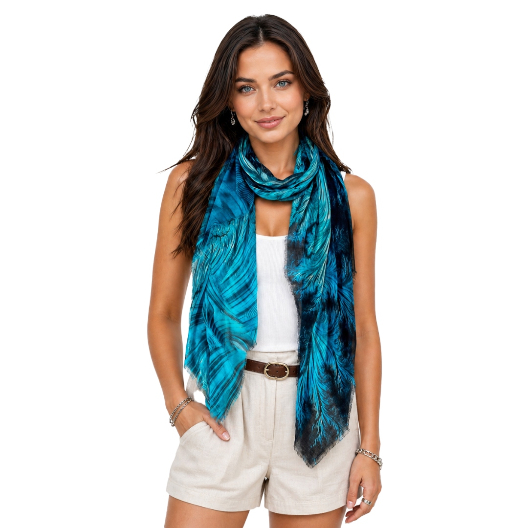 Blue Ice Scarf