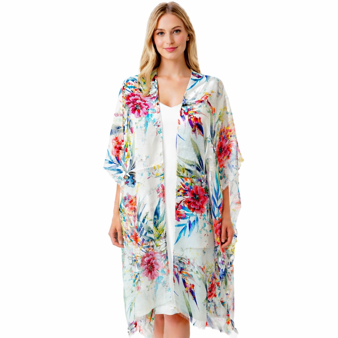 English Floral Kimono