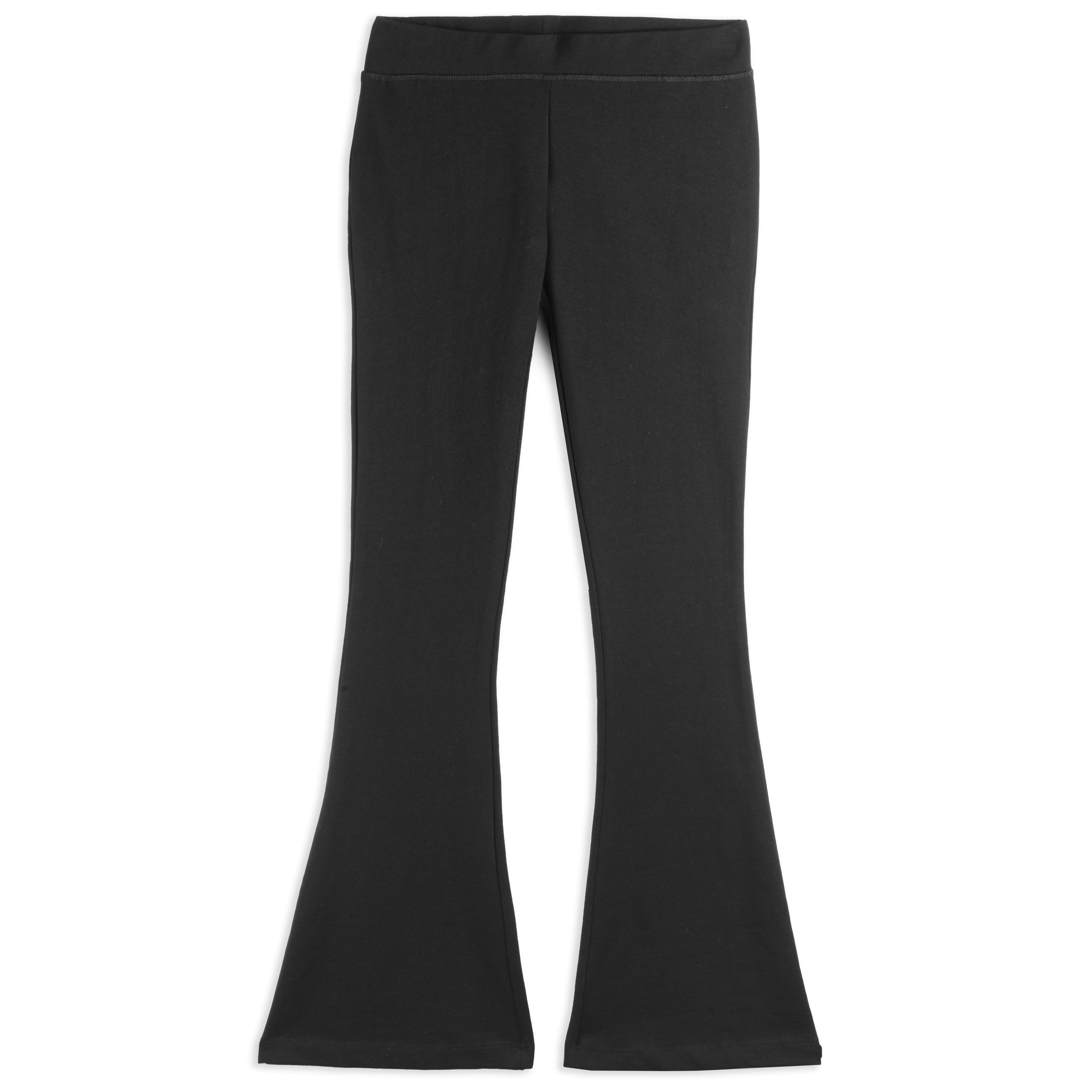 Kids Leggings: Organic Cotton Flared Yoga Pants: Solids