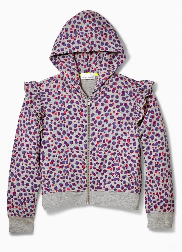 Cheetah print hoodie