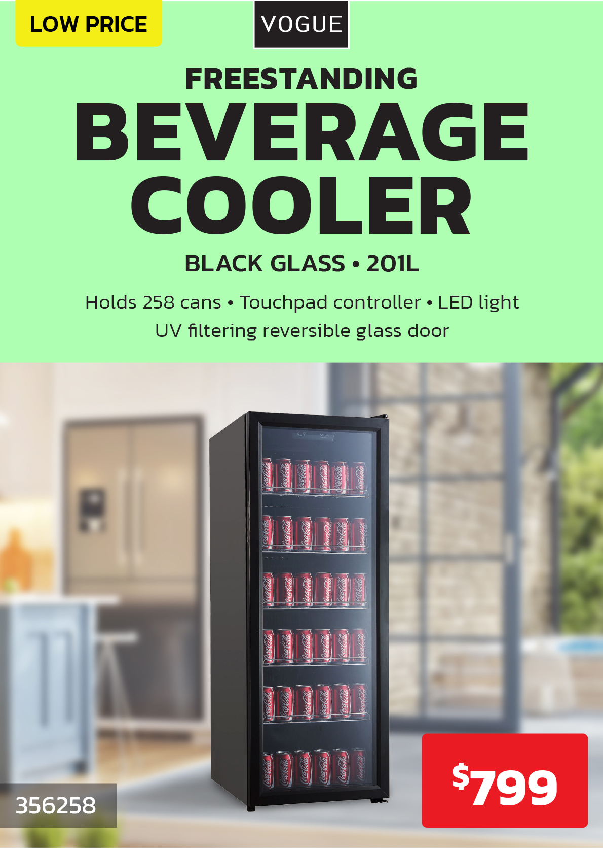 Vogue 201L Beverage Cooler 799