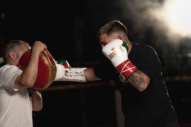 Rafa Lozano Jr working the pads in the S-PRO MX Tri-Color