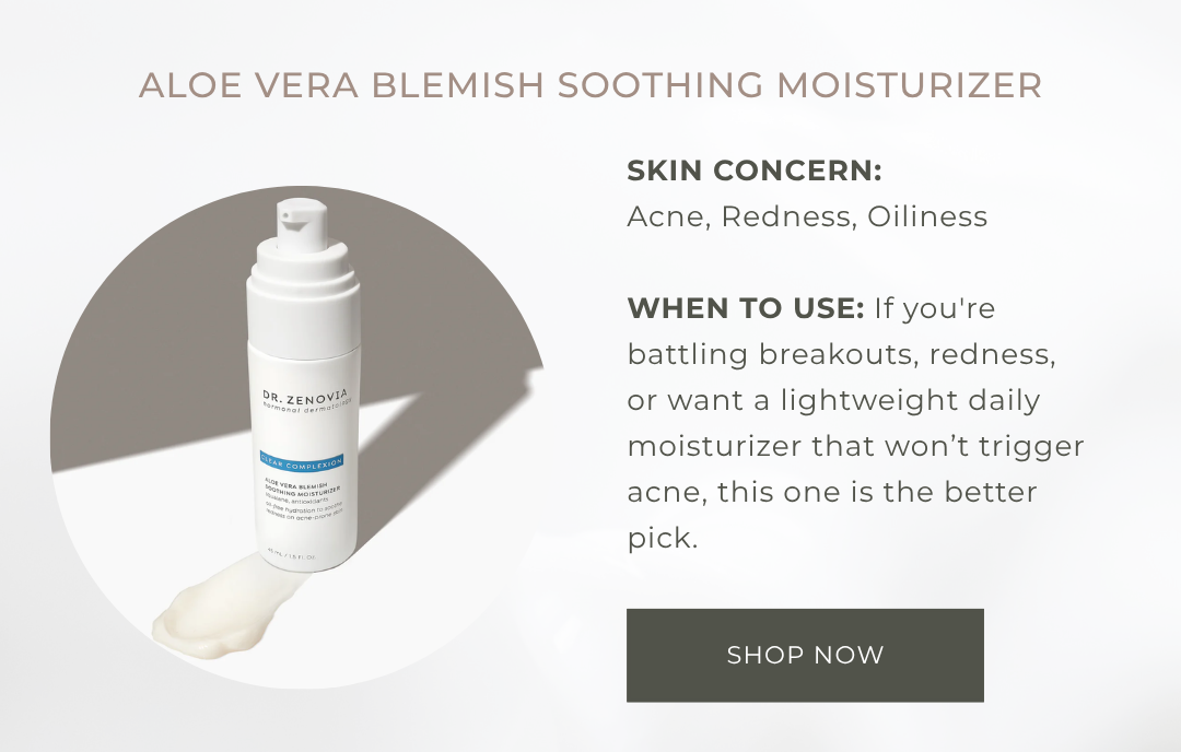 Aloe Vera Blemish Soothing Moisturizers