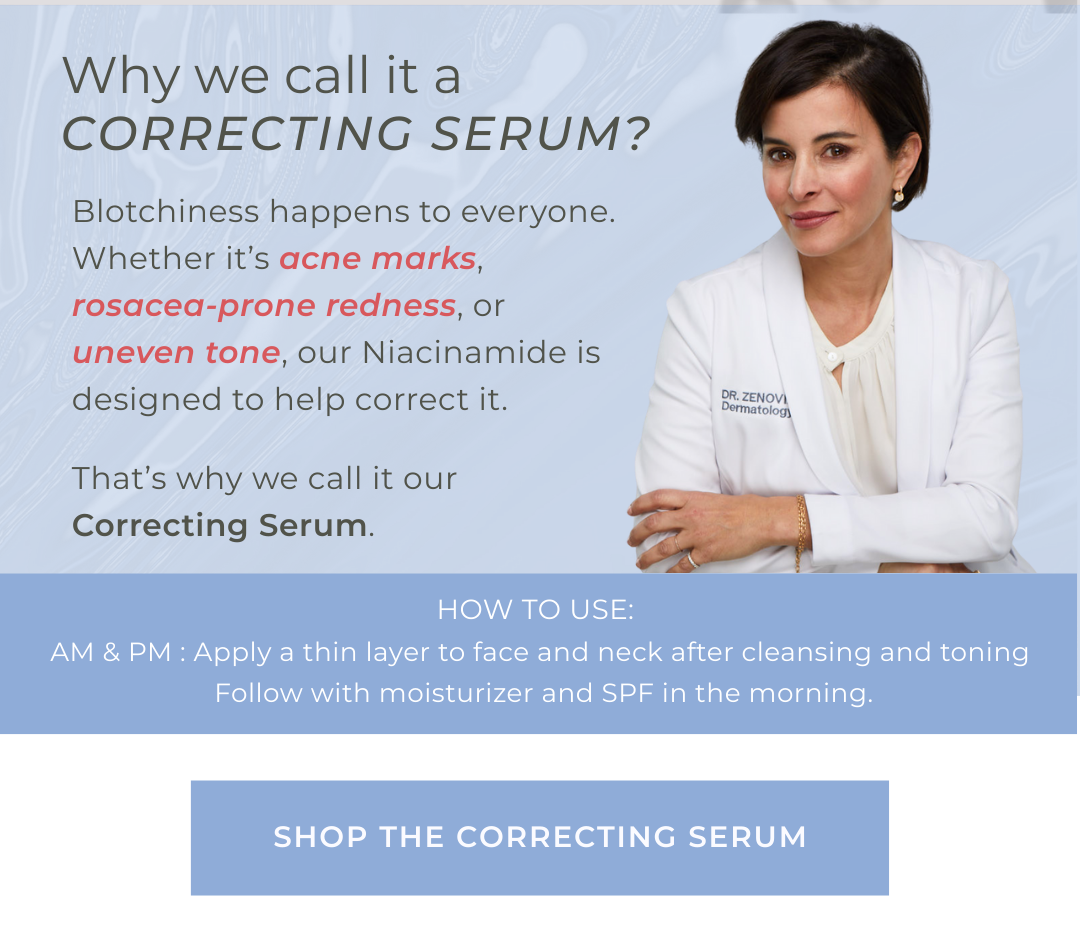 Dr. Zenovia explaining how Niacinamide works