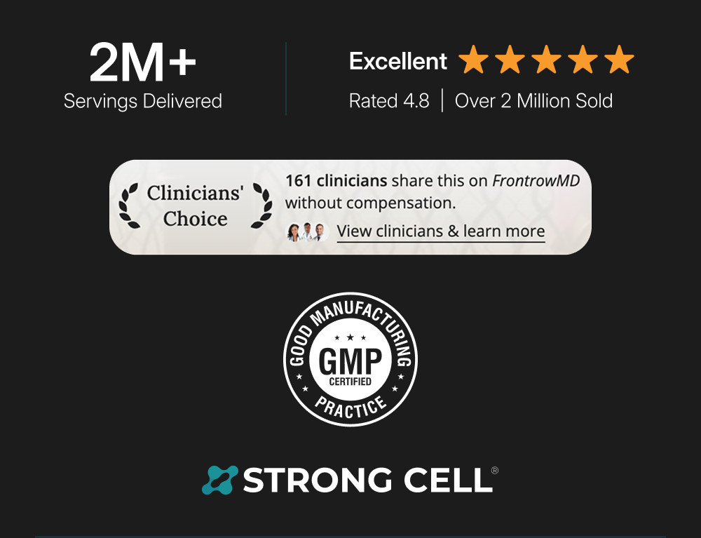 2M+ Servings Delivered / Rated 4.8 | Over 2 Million Sold: STRONG CELL