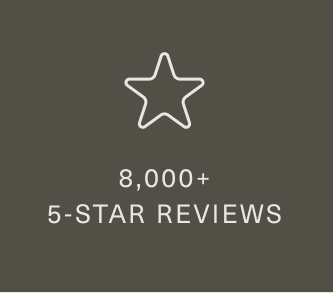 8,000+ 5-Star Reviews