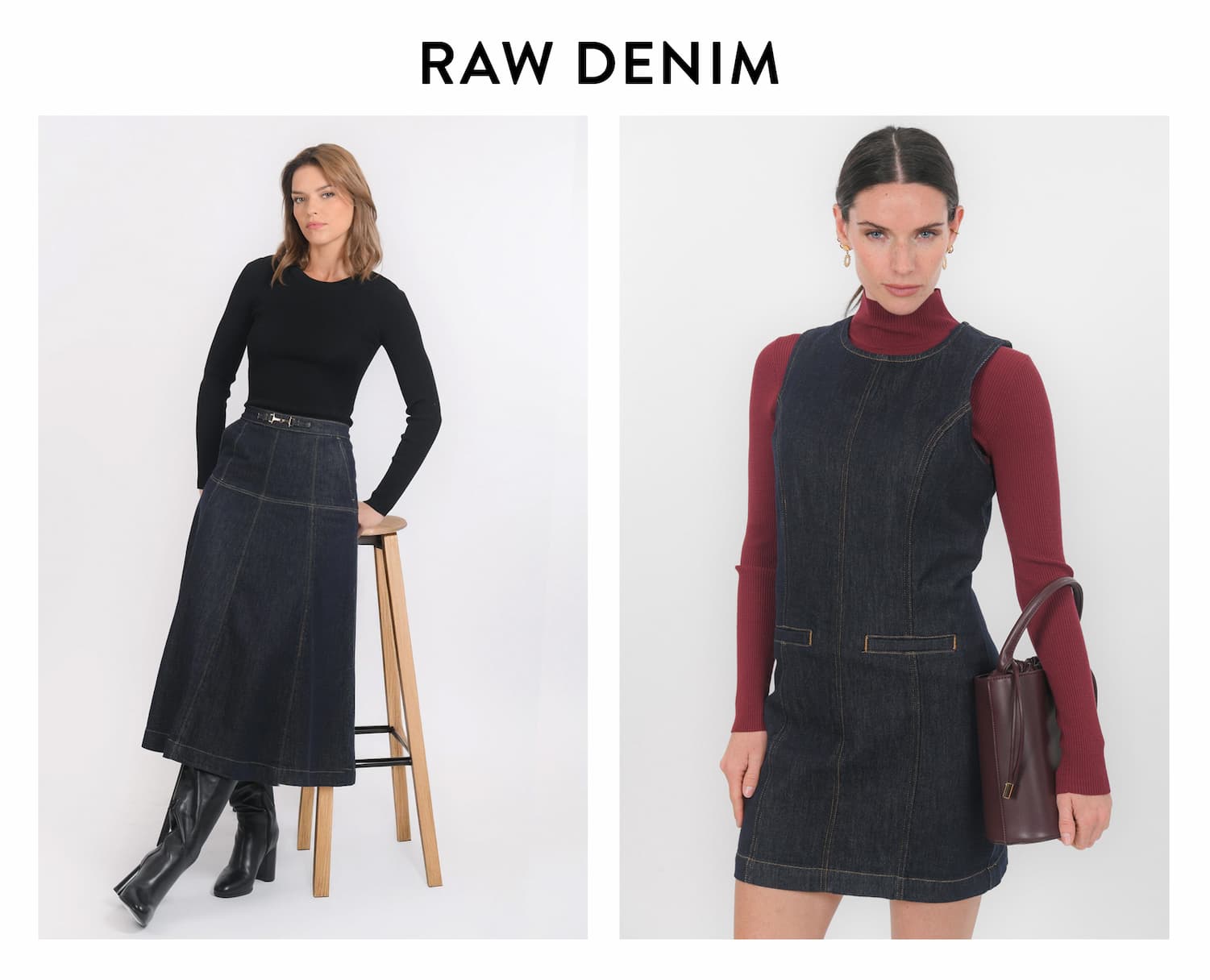 an image of a woman wearing a blue sweater and hat