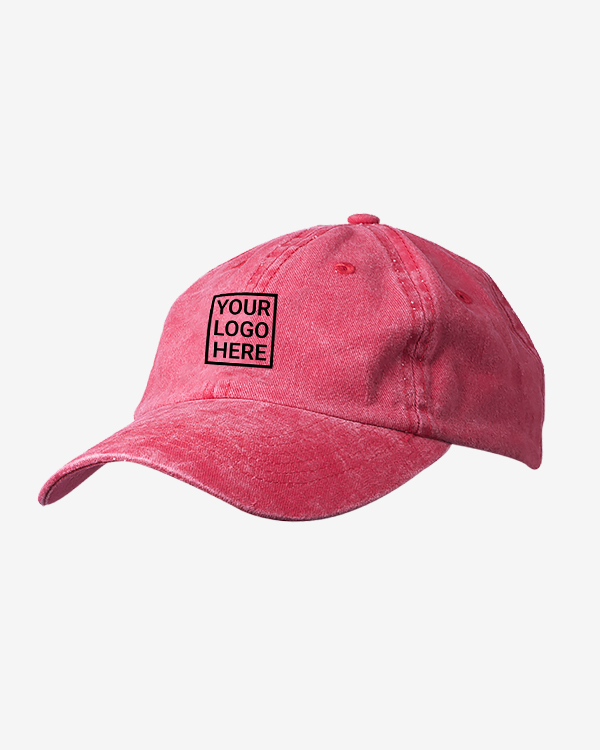 6 Panel Washed Cotton Unconstructed Caps