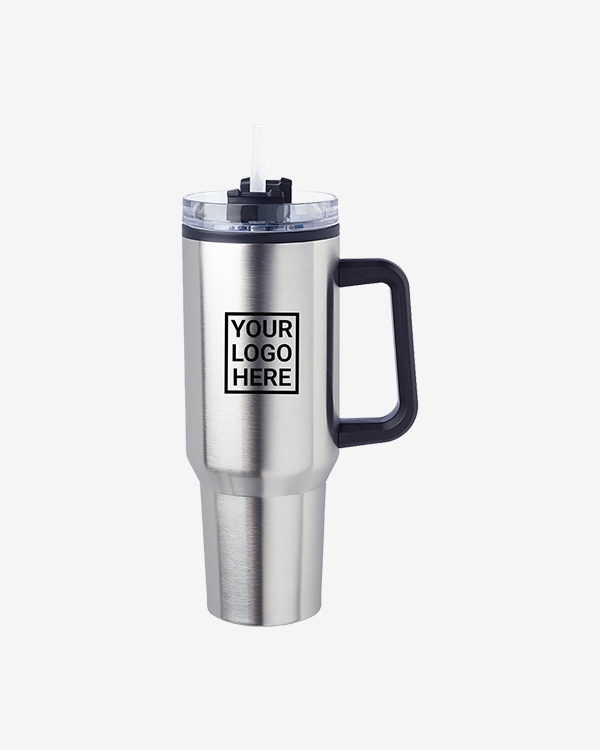 40 oz. Hugo Plastic Interior Stainless Steel Travel Mugs