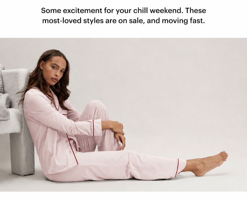 slumberknit shawl collar set, delicate pink 