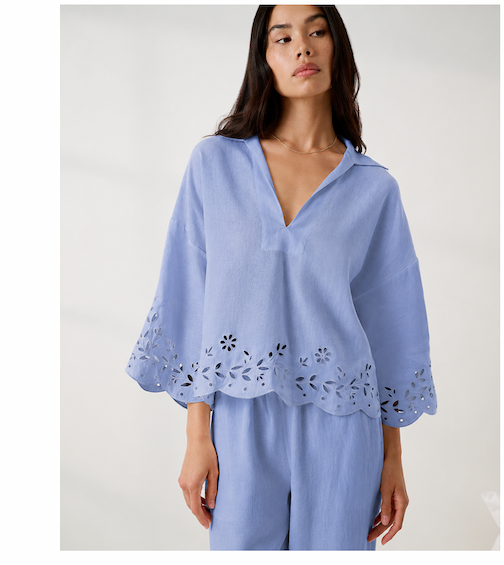 linen embroidered shirt 
