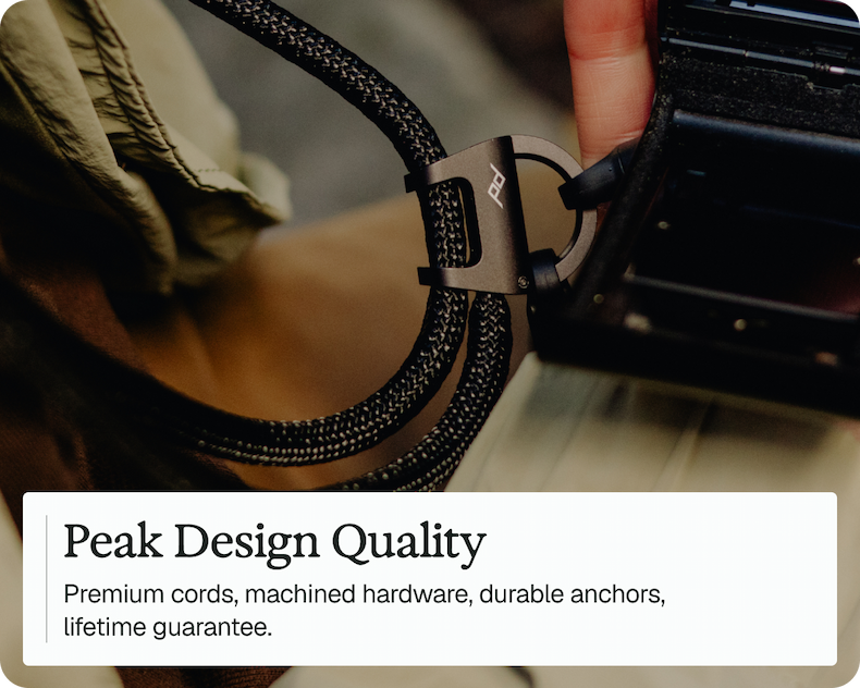Peak Design Quality