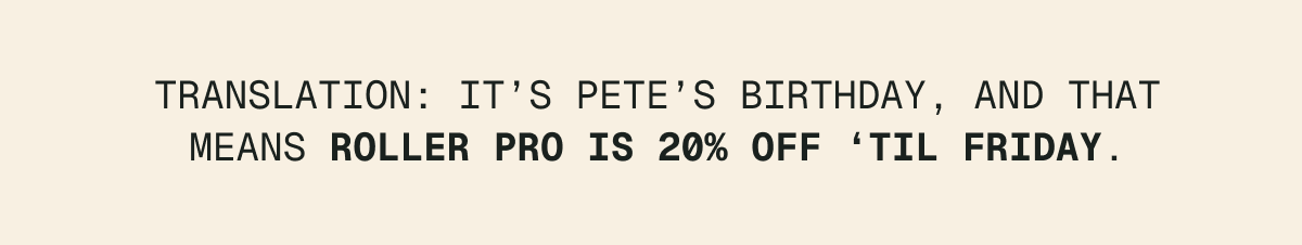 It's Pete's Birthday, Shop The Sale