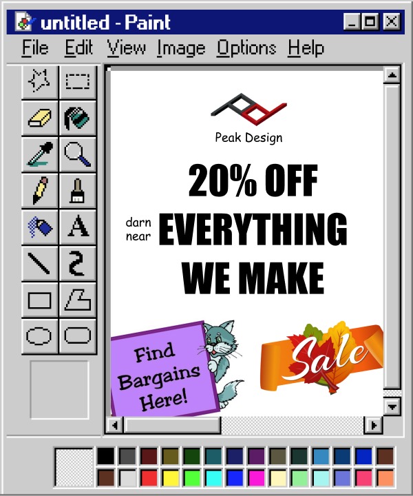 20% off darn near everything.