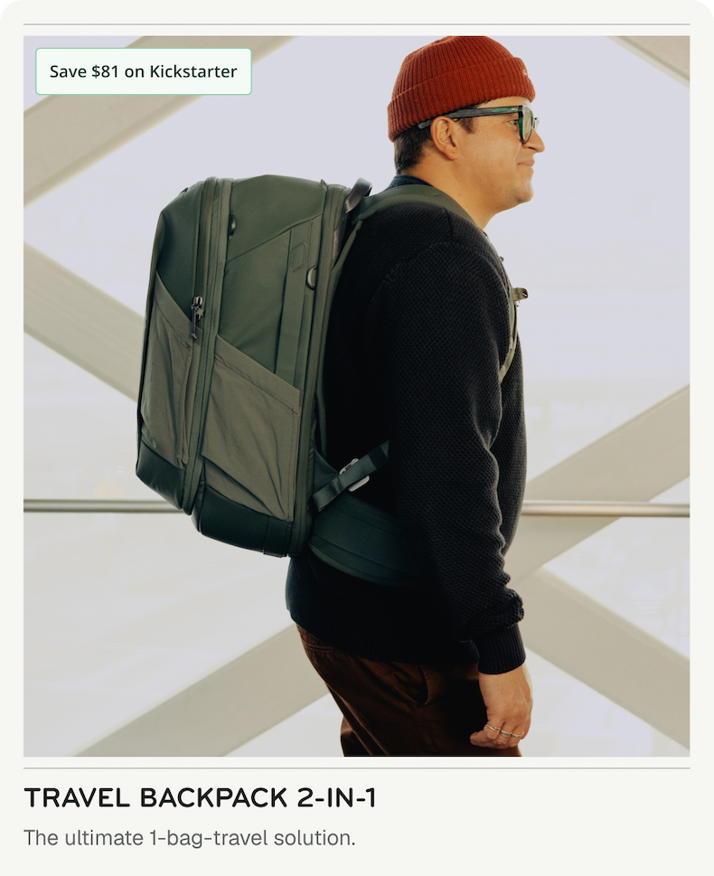 Travel Backpack 2-in-1