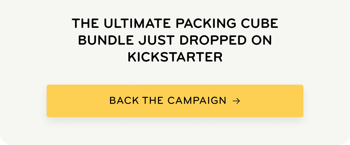 20% off new travel bags and packing tools