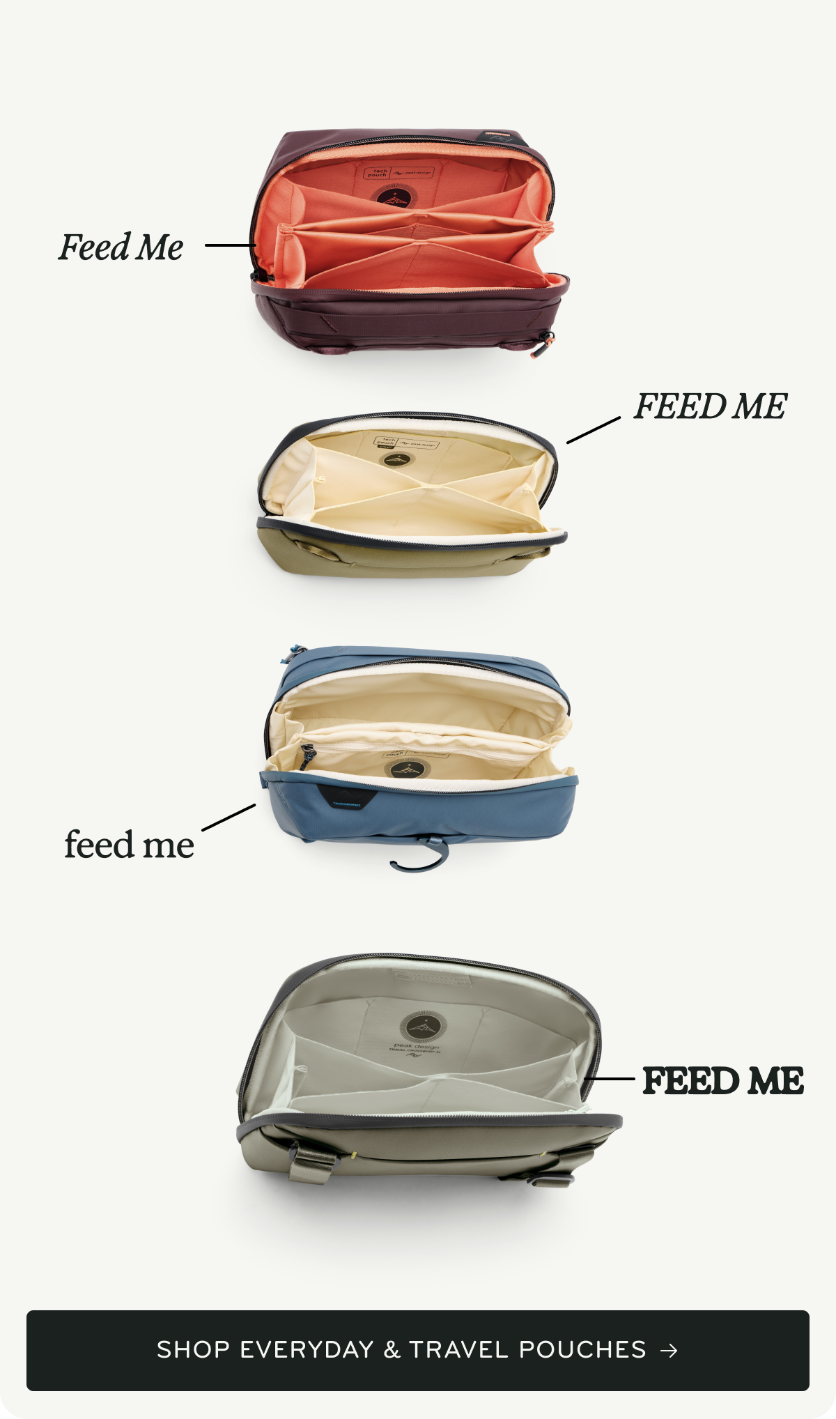 Shop Everyday & Travel Pouches