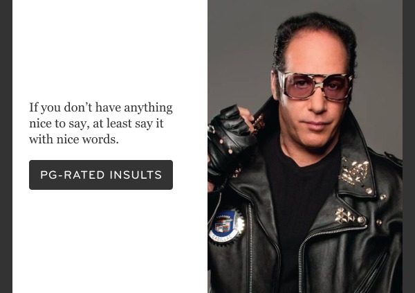 PG-rated insults