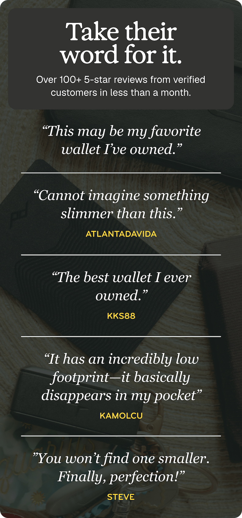 Take Their Word For It