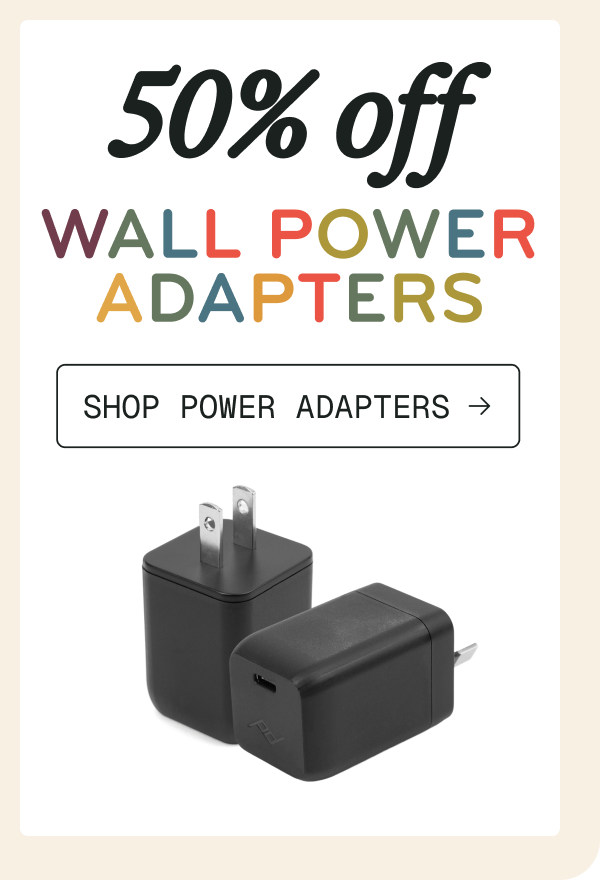 50% off Wall Power Adapters