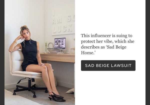 Sad beige lawsuit.