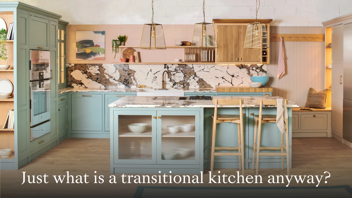 What is a transitional kitchen?