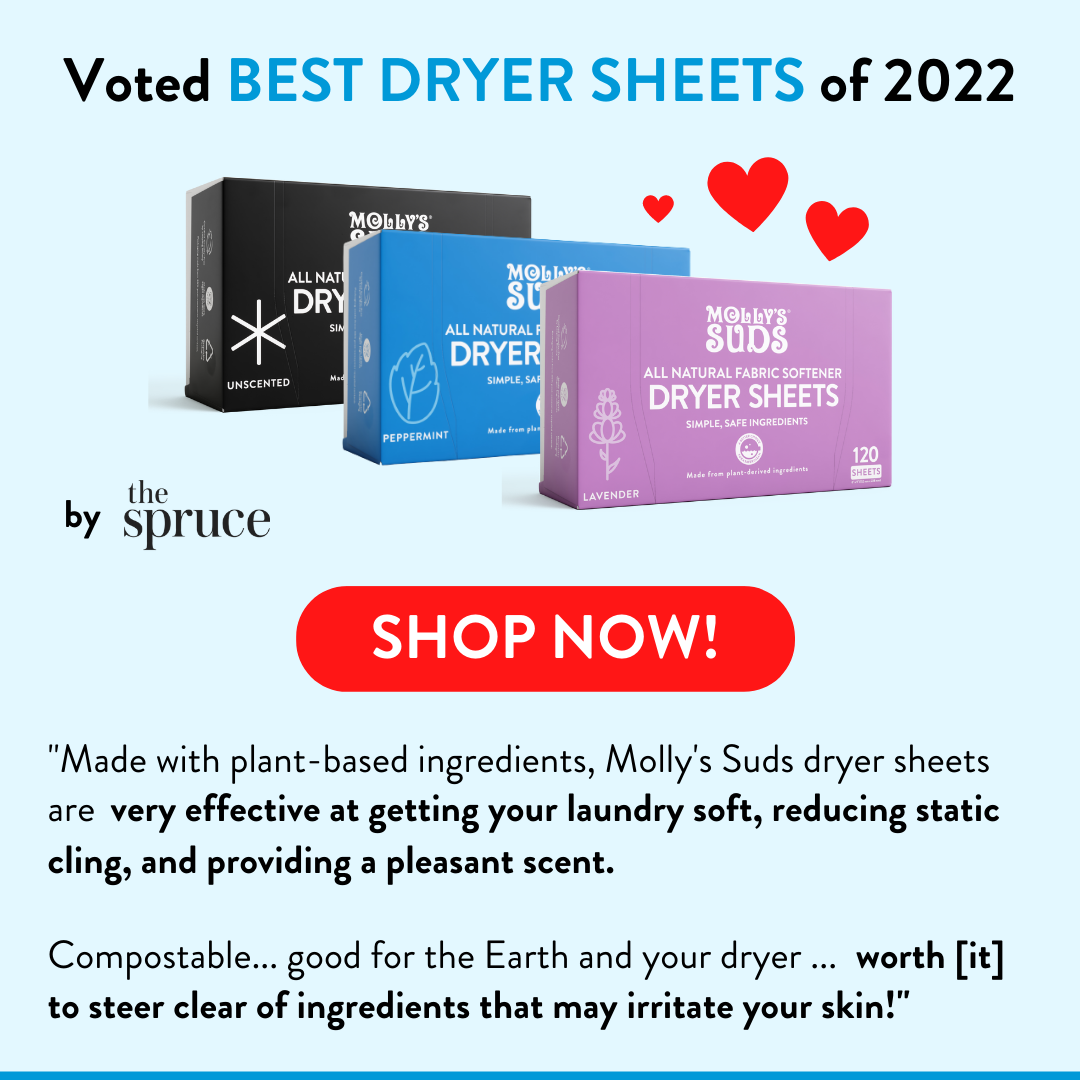 Voted Best Dryer Sheets of 2022 by The Spruce Molly's Suds