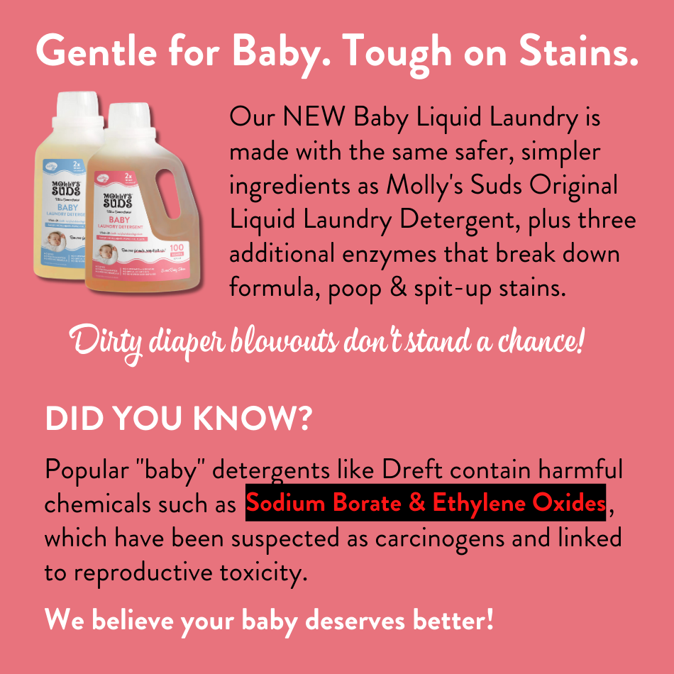 [NEW!] Baby Liquid Laundry Detergent 👶 Molly's Suds